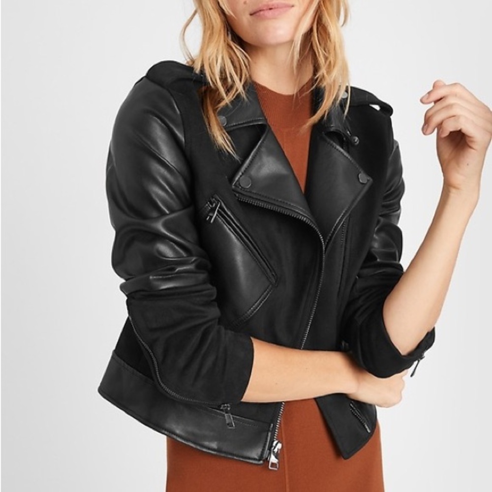 Banana Republic Patchwork Moto Jacket - image 1